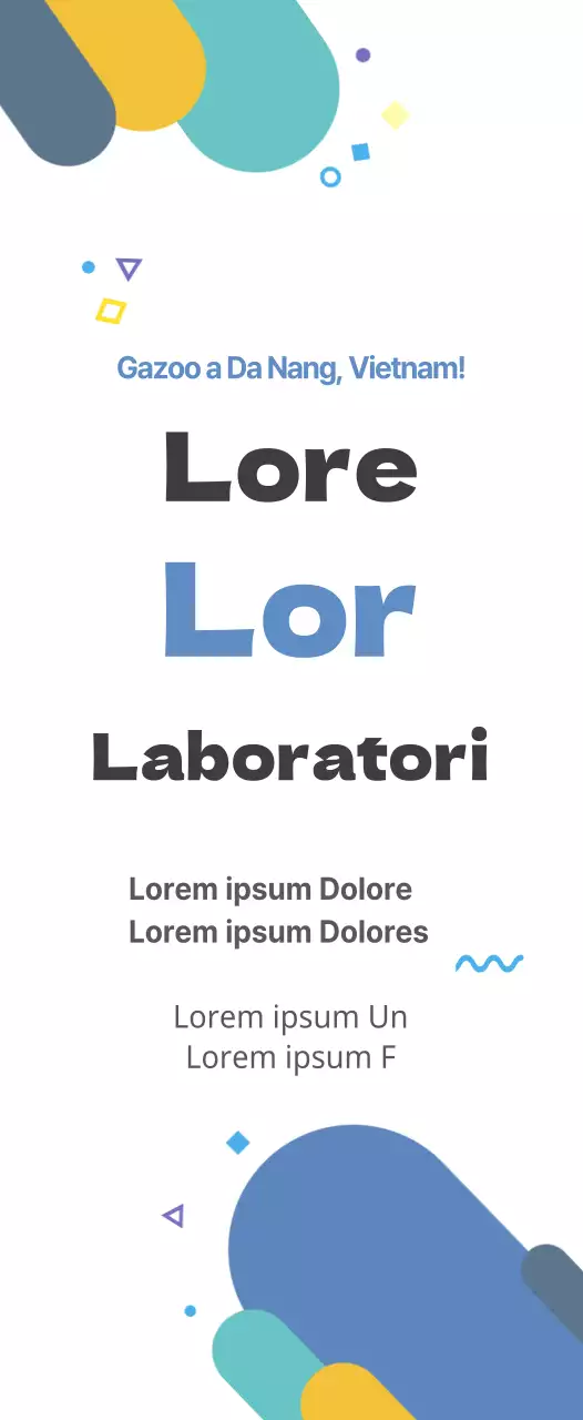 Uno stile pulito e carino in azzurro e nero Informazioni di laboratorio per la seconda metà dell'anno