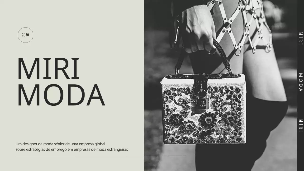 Estratégia de emprego de uma empresa de moda bege e cinzenta tema de palestra especial de orientação (apresentação)