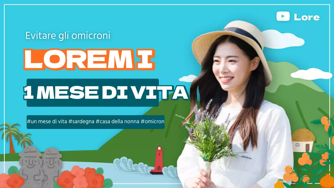 Illustrazione carina La casa della nonna di Jeju di un mese YouTube thumbnail