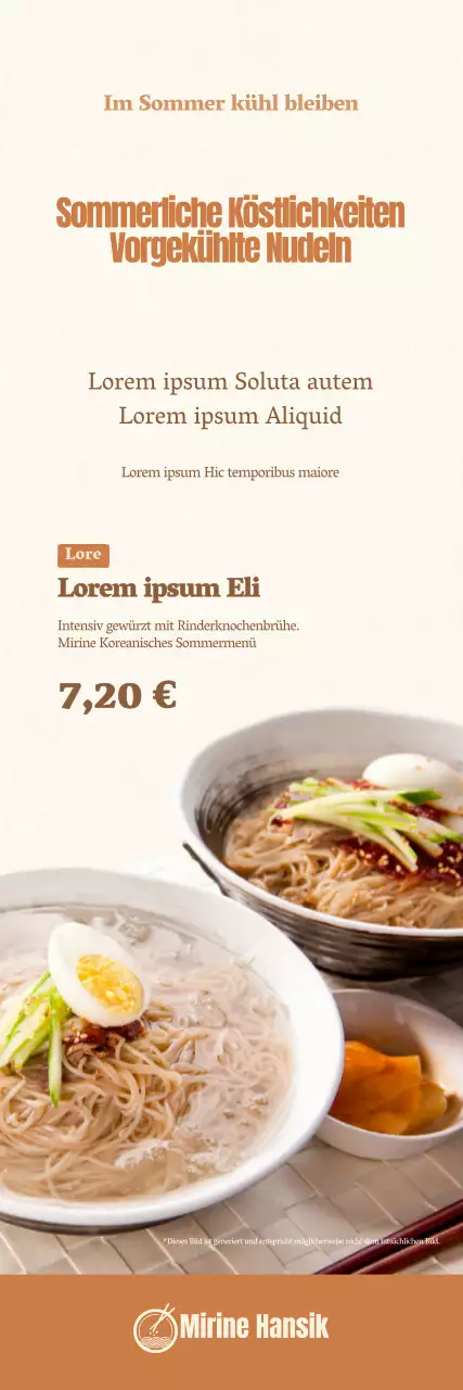 Banner mit kaltem Gesicht in gedämpften Tönen