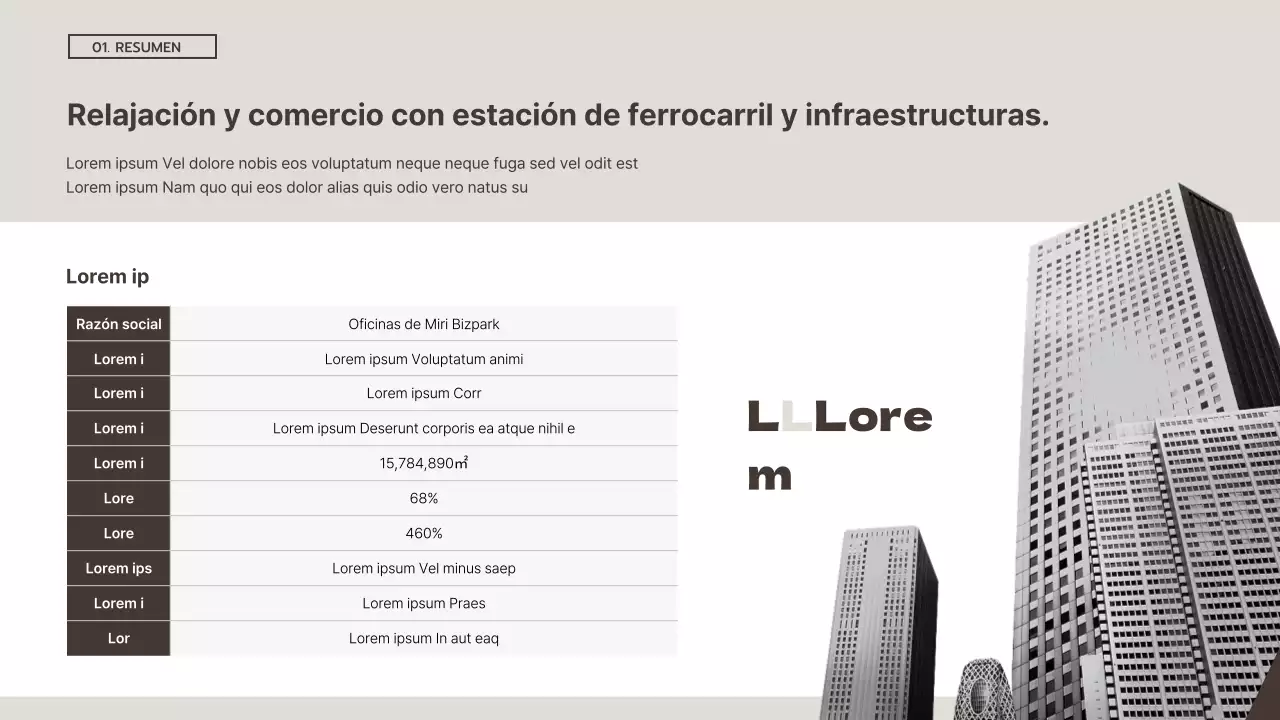 Folleto sencillo en blanco y marrón de inversión inmobiliaria comercial