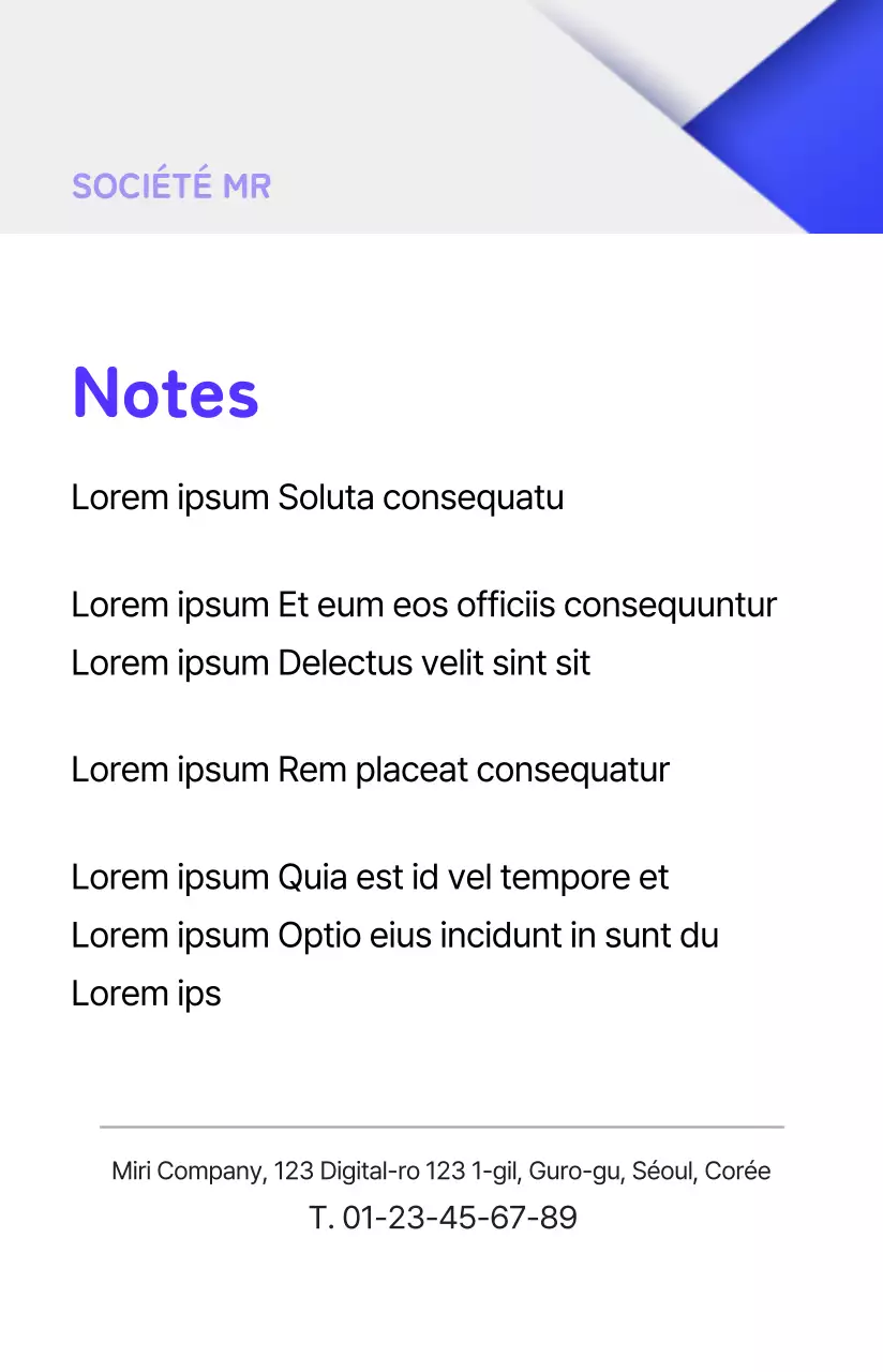 Formes géométriques en violet et gris Certificat de temple soigné