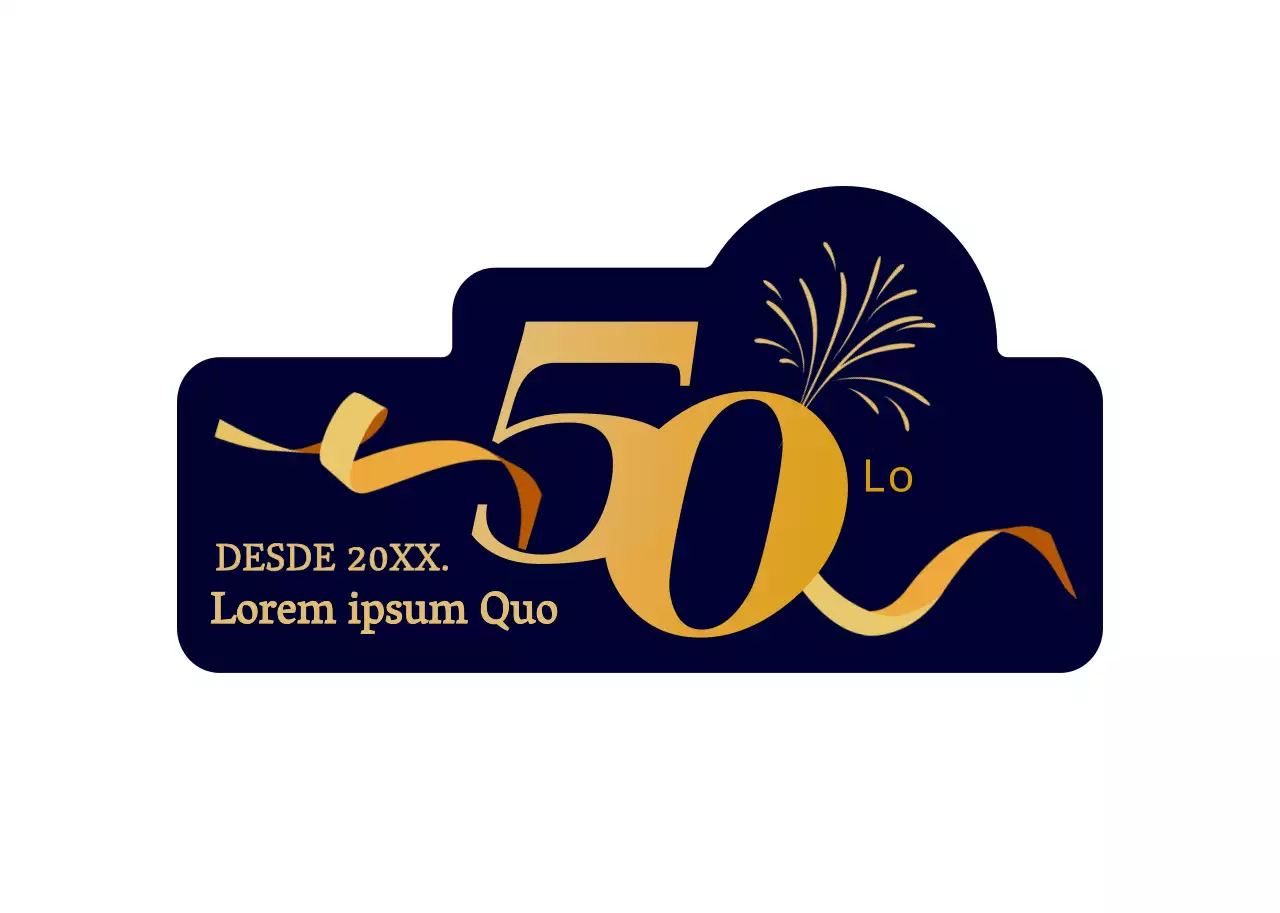 Celebre um estilo luxuoso de realce de texto em dourado e azul-marinho profundo