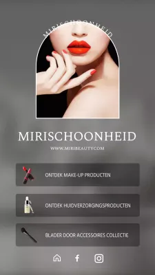 Cosmetica introduceren met een eenvoudig zwart-wit knopontwerp