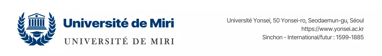 Symboles simples et modernes en bleu marine foncé et noir Combinaison de logo et de texte Style de mise en page Information et promotion de l'université