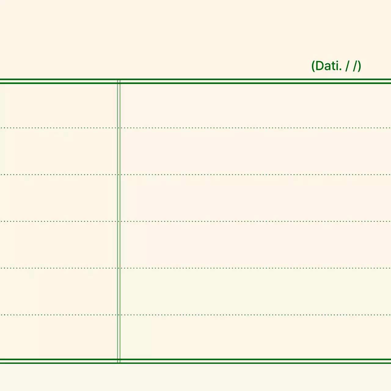 Una semplice combinazione di linee e punti in giallo chiaro e verde scuro per un merchandising personalizzato e concettuale.