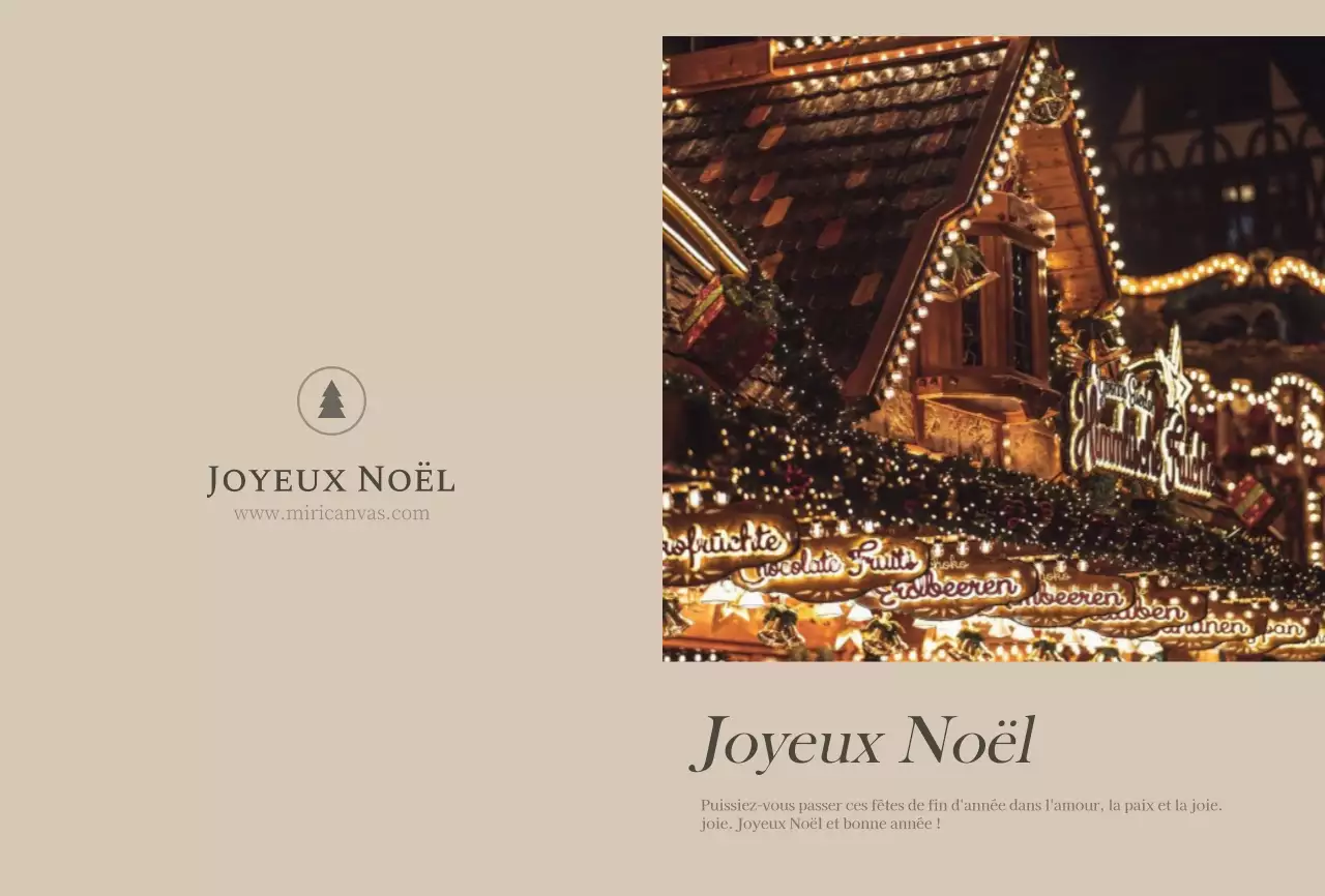 Concept photo émotionnel Noël en brun