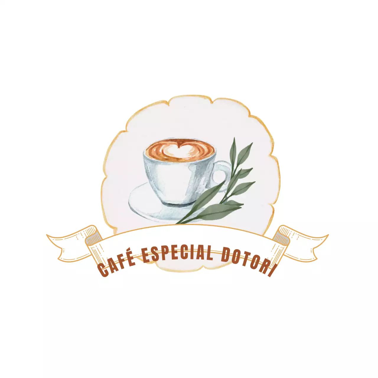 Estilo de logótipo de café, um conceito antigo com cores suaves