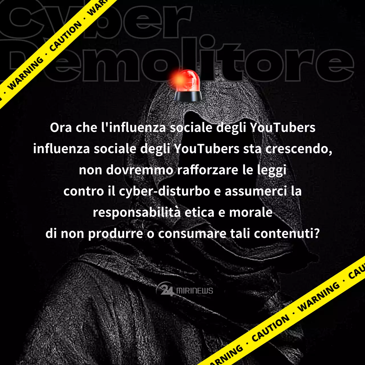 Cyberwrecker con linee di avvertimento gialle e nere