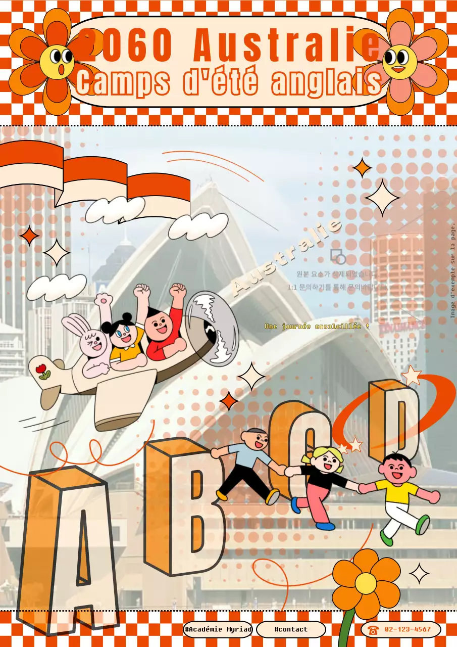 Guide des colonies de vacances kitsch en rouge et orange