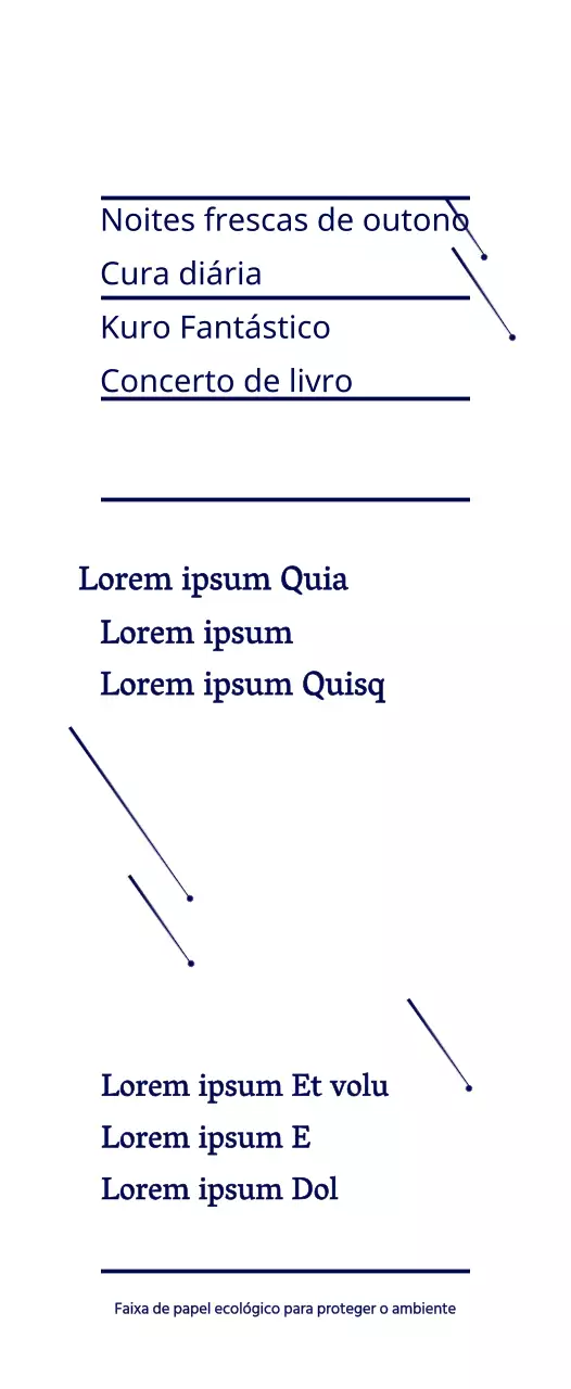 Livro de estilo de ilustração de estrela simples azul-marinho Anúncio de informação de concerto