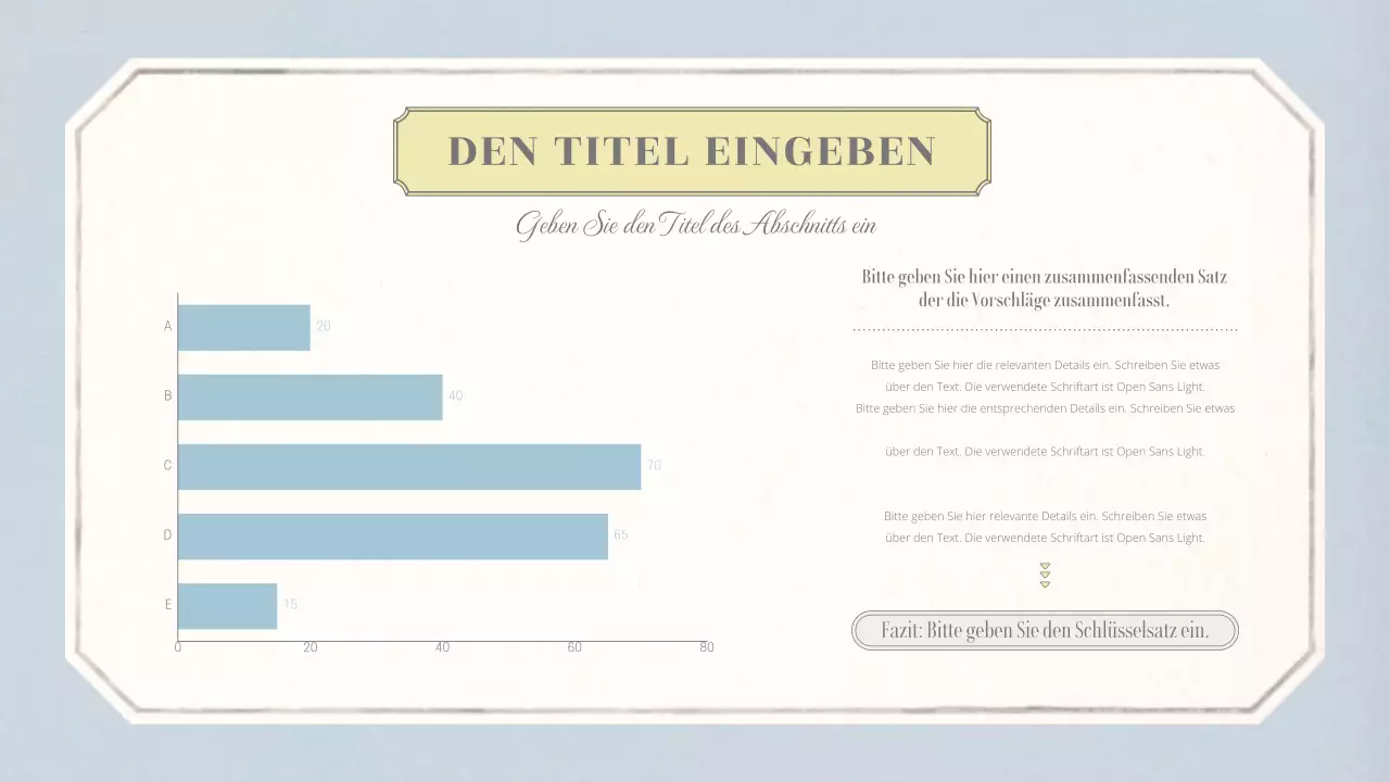 Emotionales konzeptionelles Grundlayout mit Vintage-Tapetenmuster in Beige und Hellblau