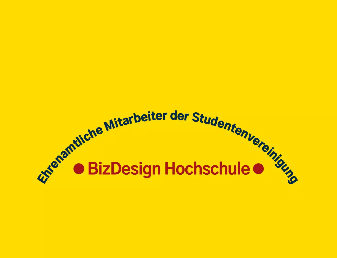 Einfache und saubere Schild-Symbol und Emblem-Logo-Kombination Stil in gelb und marineblau-rot High-School-Student Regierung Service Organisation