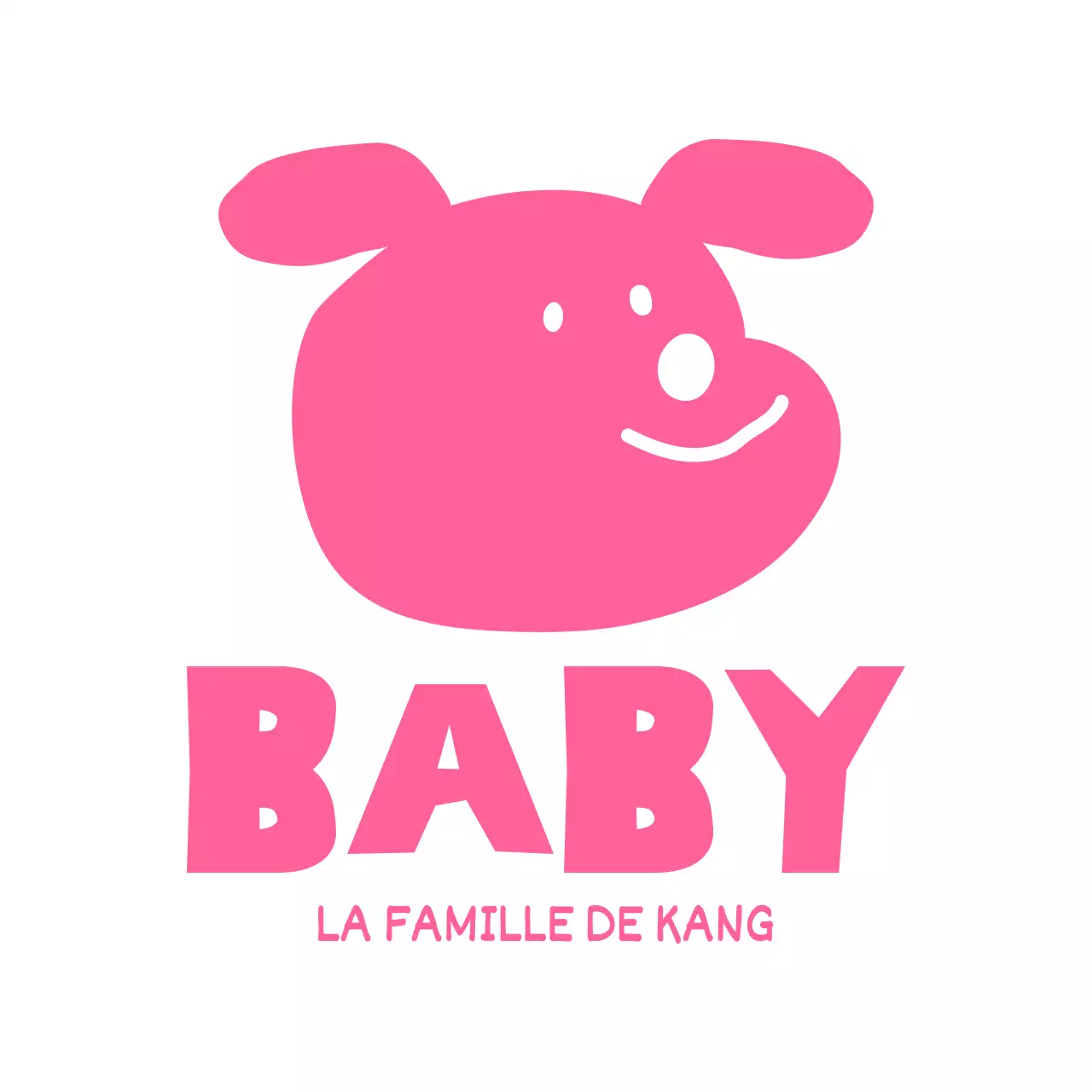 T-shirt de famille rose mignon