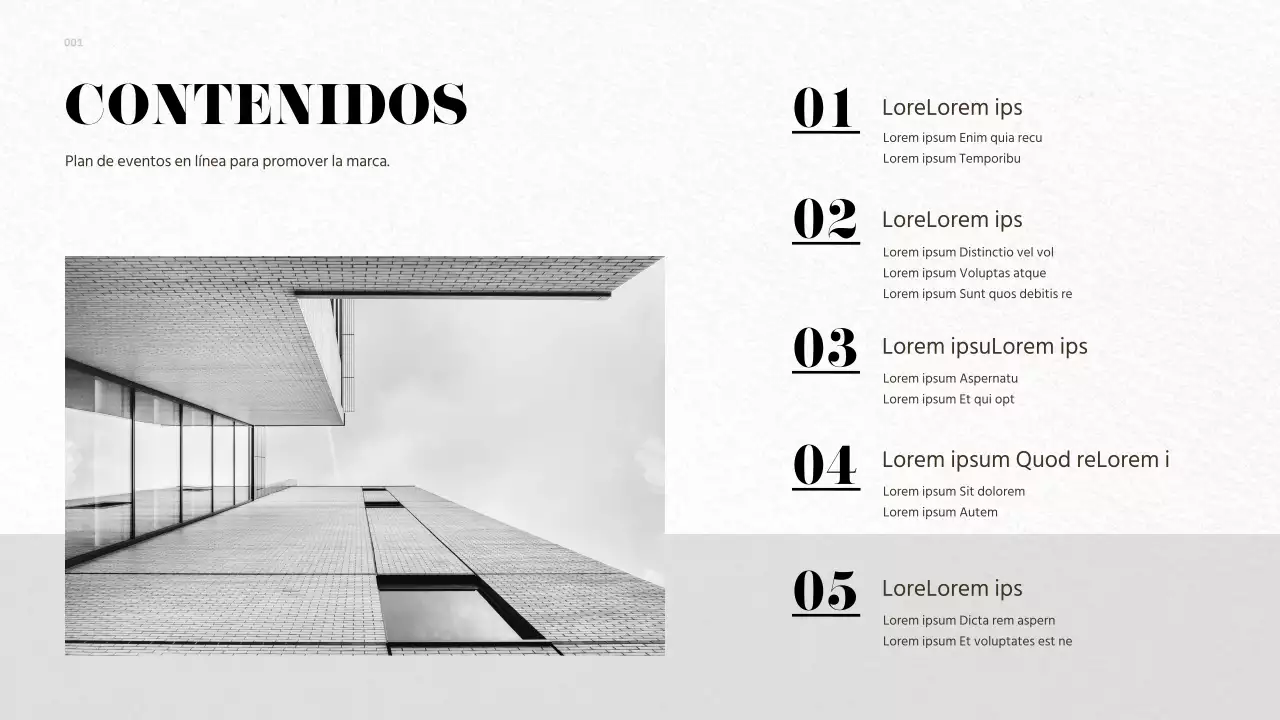 Propuesta de evento en línea para promocionar la familia de canales de la marca Grey