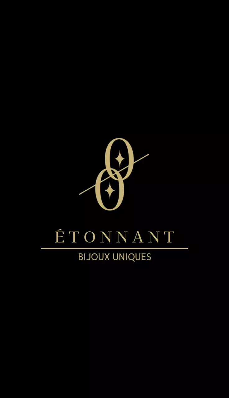 Bijouterie haut de gamme avec un logo symbolique noir et or