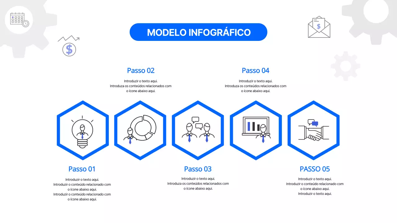 Modelo infográfico de mapa de rotas comerciais azul Plano de negócios