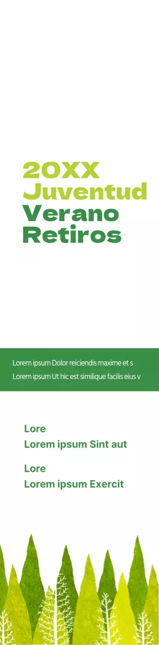 Información sobre el retiro estival de la iglesia verde lima y verde