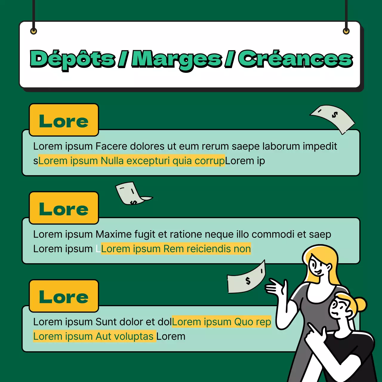 Yellow Stock Terms Securities Finance CardNews