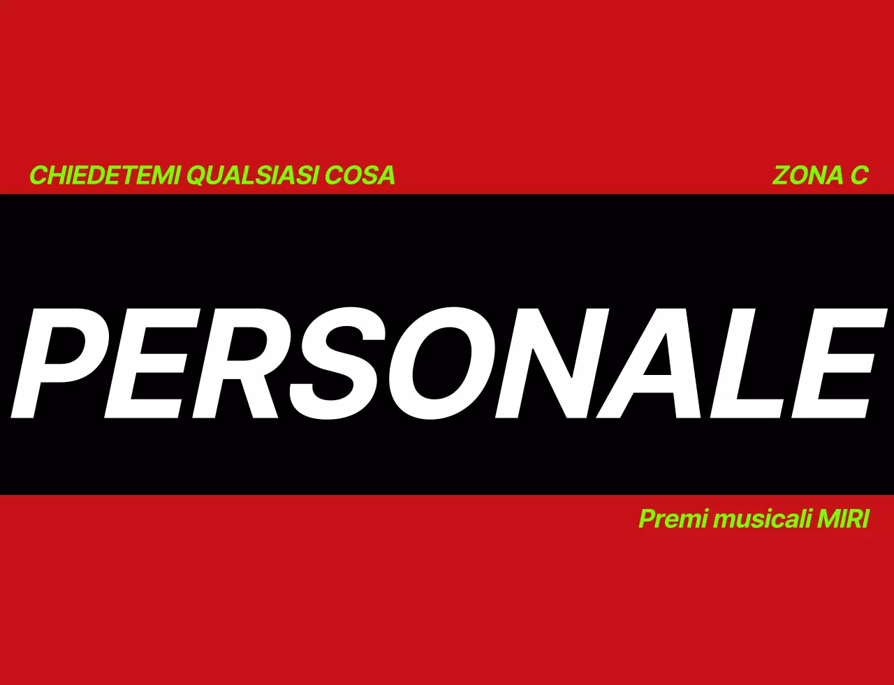 Gilet per il personale del concerto dei Music Awards con logo nero bianco verde fluorescente