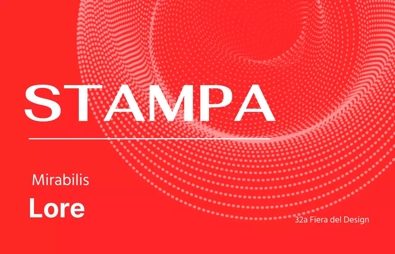 Organizzatori di eventi con un design incentrato su linee e forme