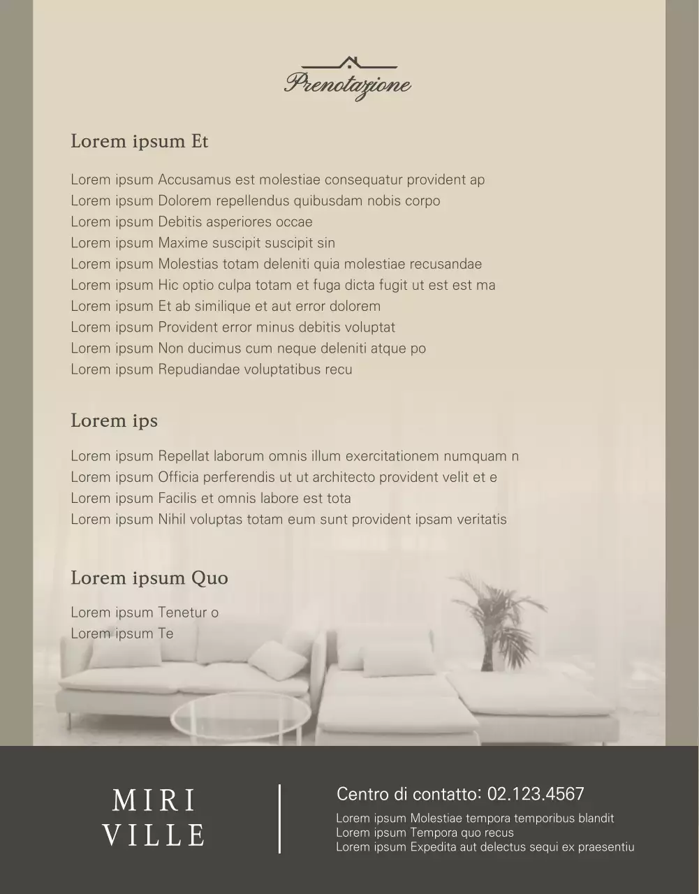 Come prenotare una pensione fotogenica marrone e beige