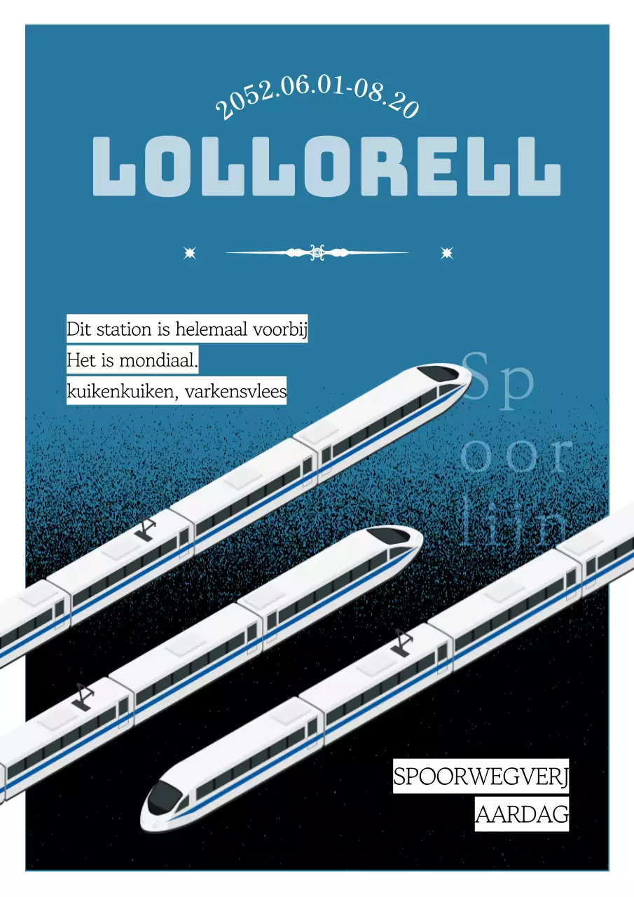 Wereldspoordag met zwart donker korreleffect op blauwe achtergrond