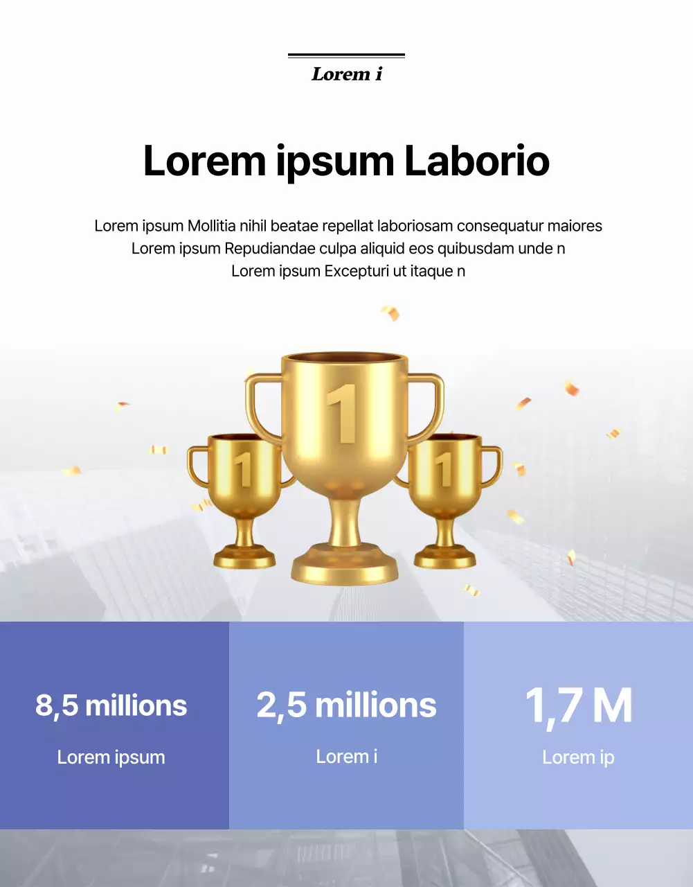 Webzine d'entreprise avec une mise en page de magazine en noir et blanc et en bleu