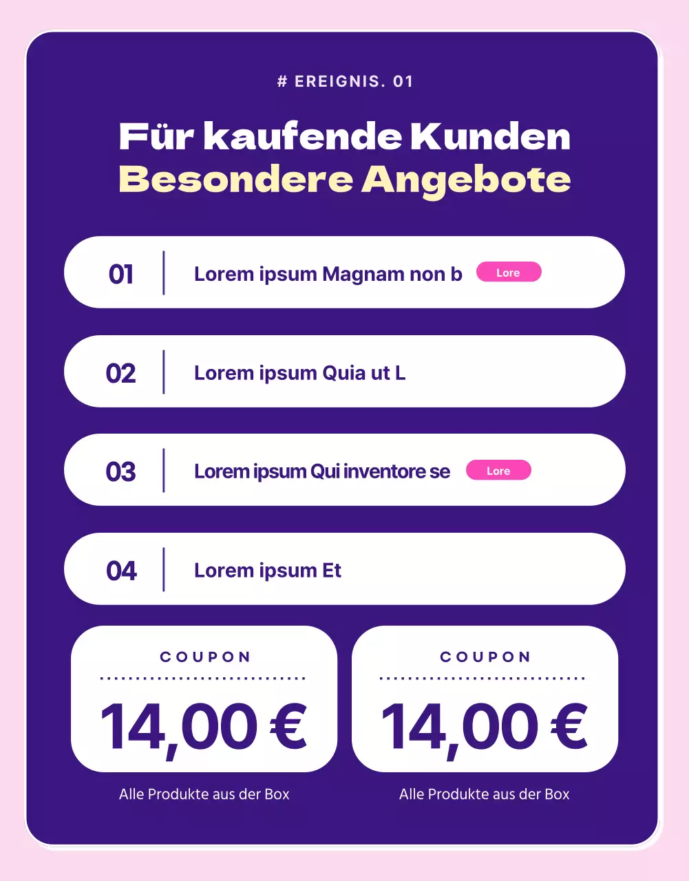 Eine Sammlung rosafarbener und lilafarbener Linienillustrationen für den Schulanfang.