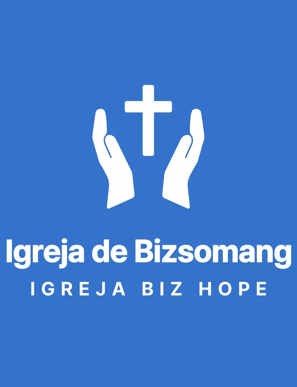 T-shirt da equipa de retiro de inverno da igreja com símbolo simples e limpo, em azul e branco