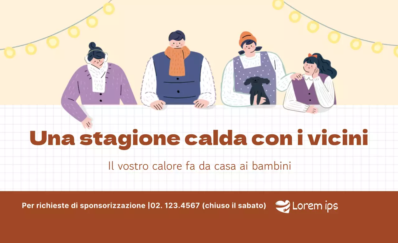 Promuovete la vostra fondazione con illustrazioni che scaldano il cuore