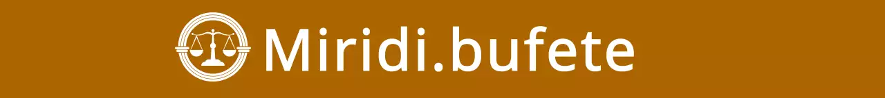 Logotipo simbólico moderno y sencillo en marrón y blanco Publicidad y promoción de un bufete de abogados