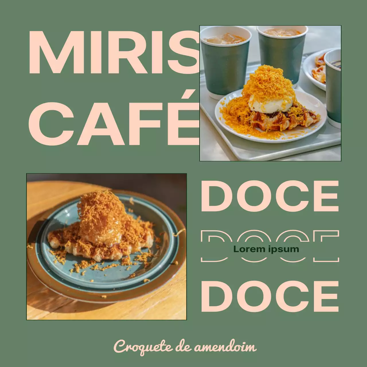 Promover menus com diferentes disposições a verde