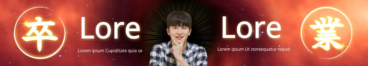 Ein Kanji-Graduierungsdesign, das ein Statement setzt