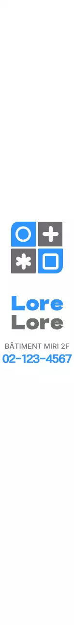 Logo combinant des formes et des symboles simples et épurés en bleu et gris foncé Promotion hospitalière et promotion