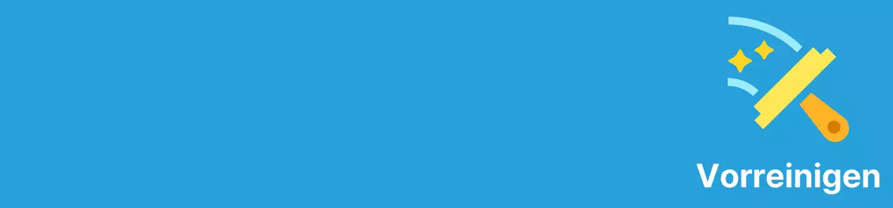 Putzweste mit einer niedlichen Illustration in Blau und Gelb