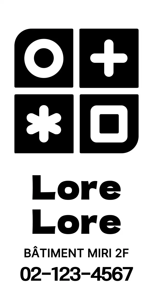 Combinaison de logos aux formes et symboles simples et épurés pour la publicité et la promotion d'un hôpital