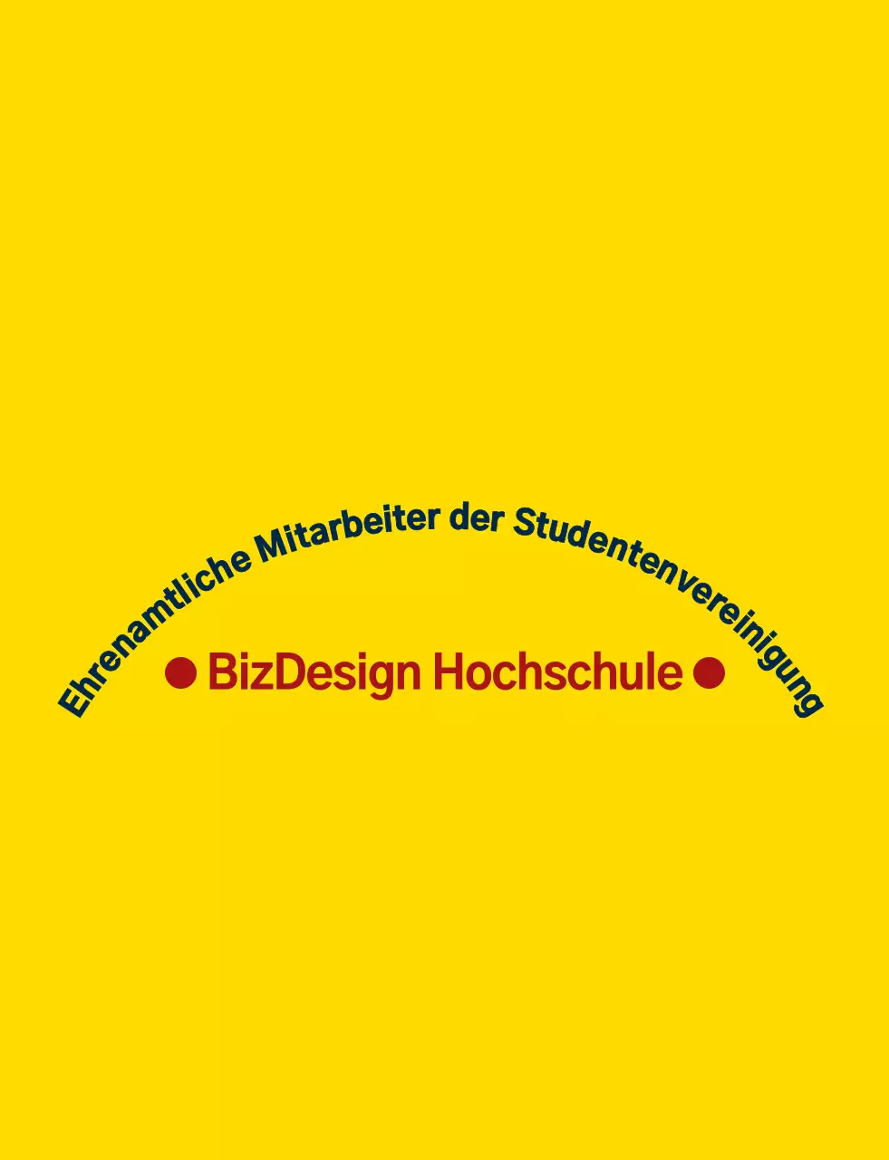 Einfache und saubere Schild-Symbol und Emblem-Logo-Kombination Stil in gelb und marineblau-rot High-School-Student Regierung Service Organisation