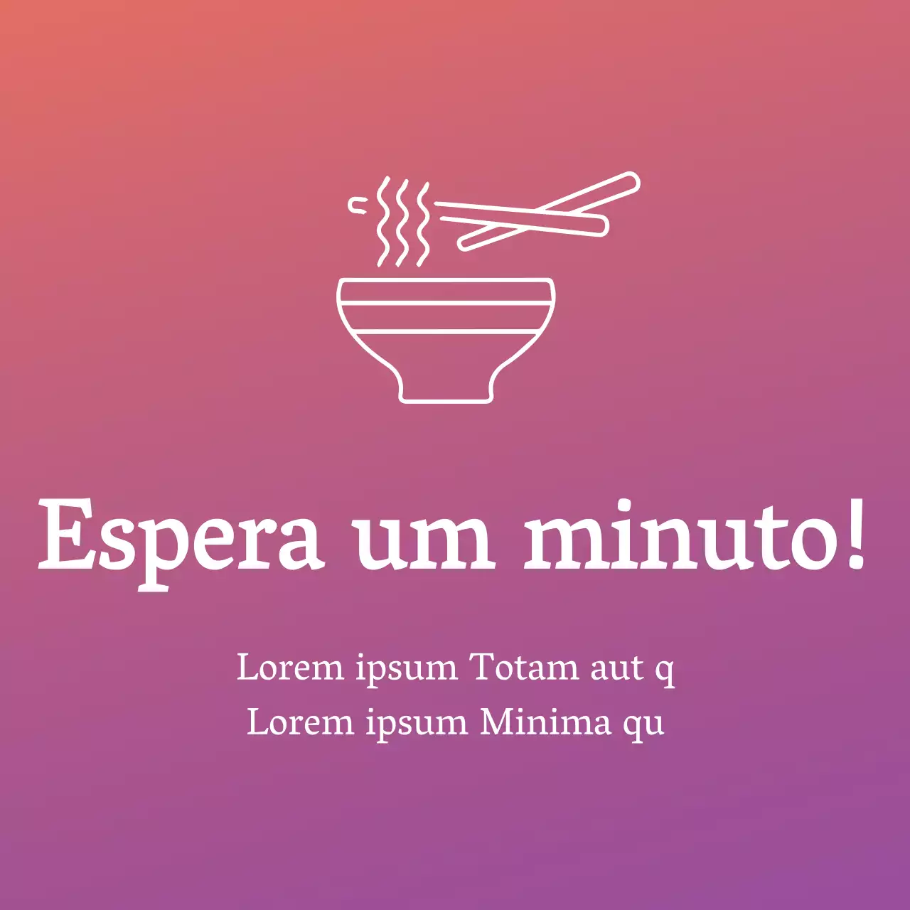 Espera um minuto