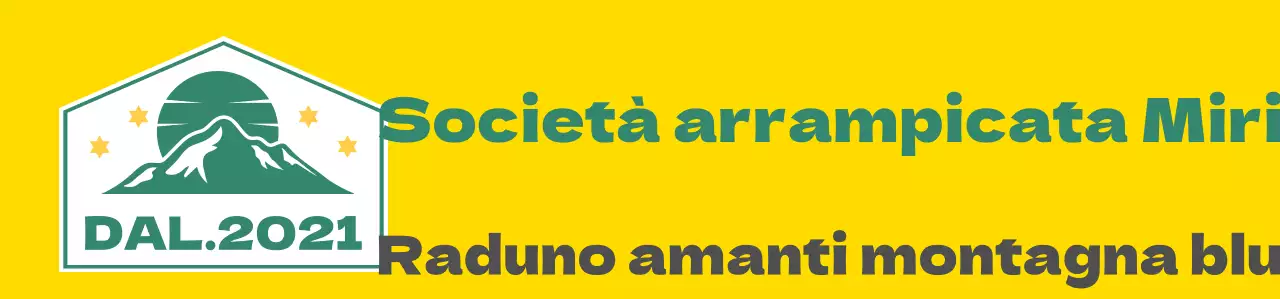 Gilet associativo con illustrazione di montagna gialla bianca verde e logo del club di alpinismo