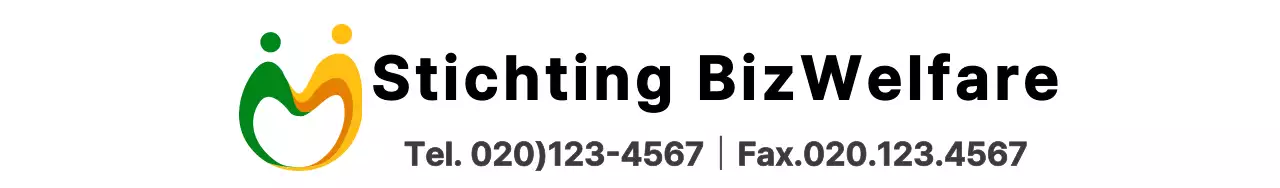 Eenvoudig symboollogo in groen en geel om een welzijnsstichting te promoten