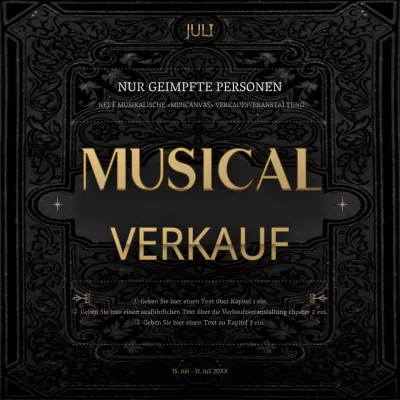 Musikalische Rabattaktion unter dem Motto "Schwarz und Gold" nur für Impflinge