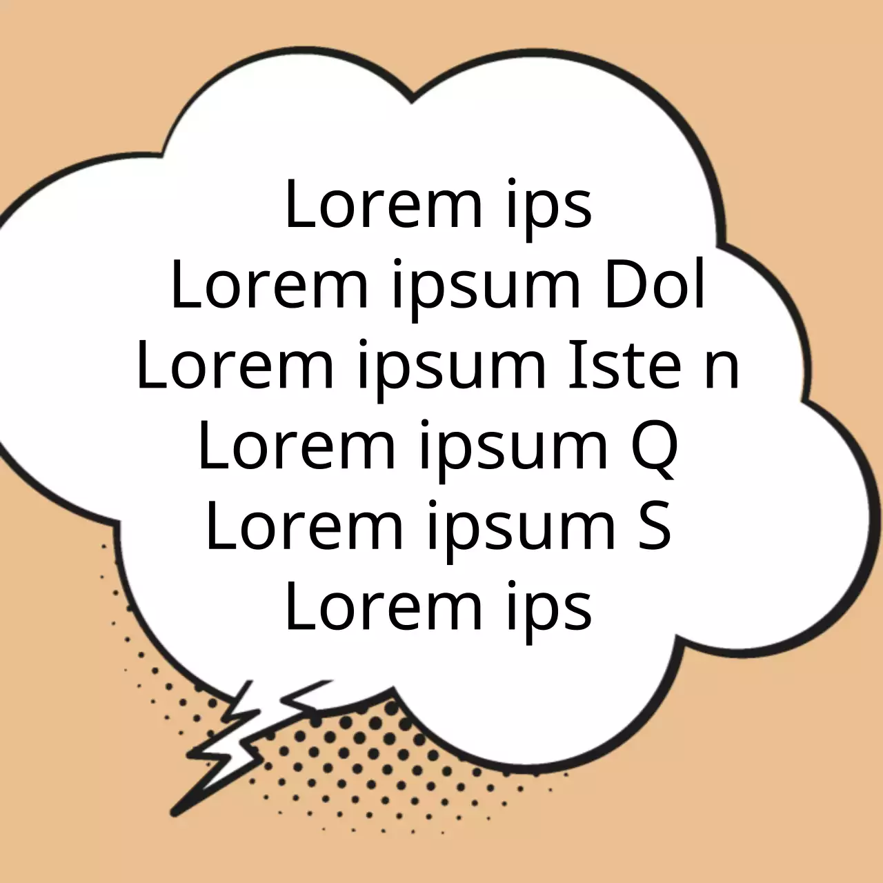 Licht bruin en wit cartoon illustratie concept Dank u voor de levering bericht