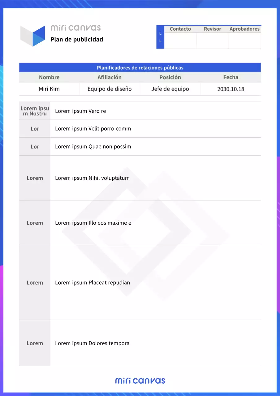 Una cubierta de lanzamiento azul y limpia