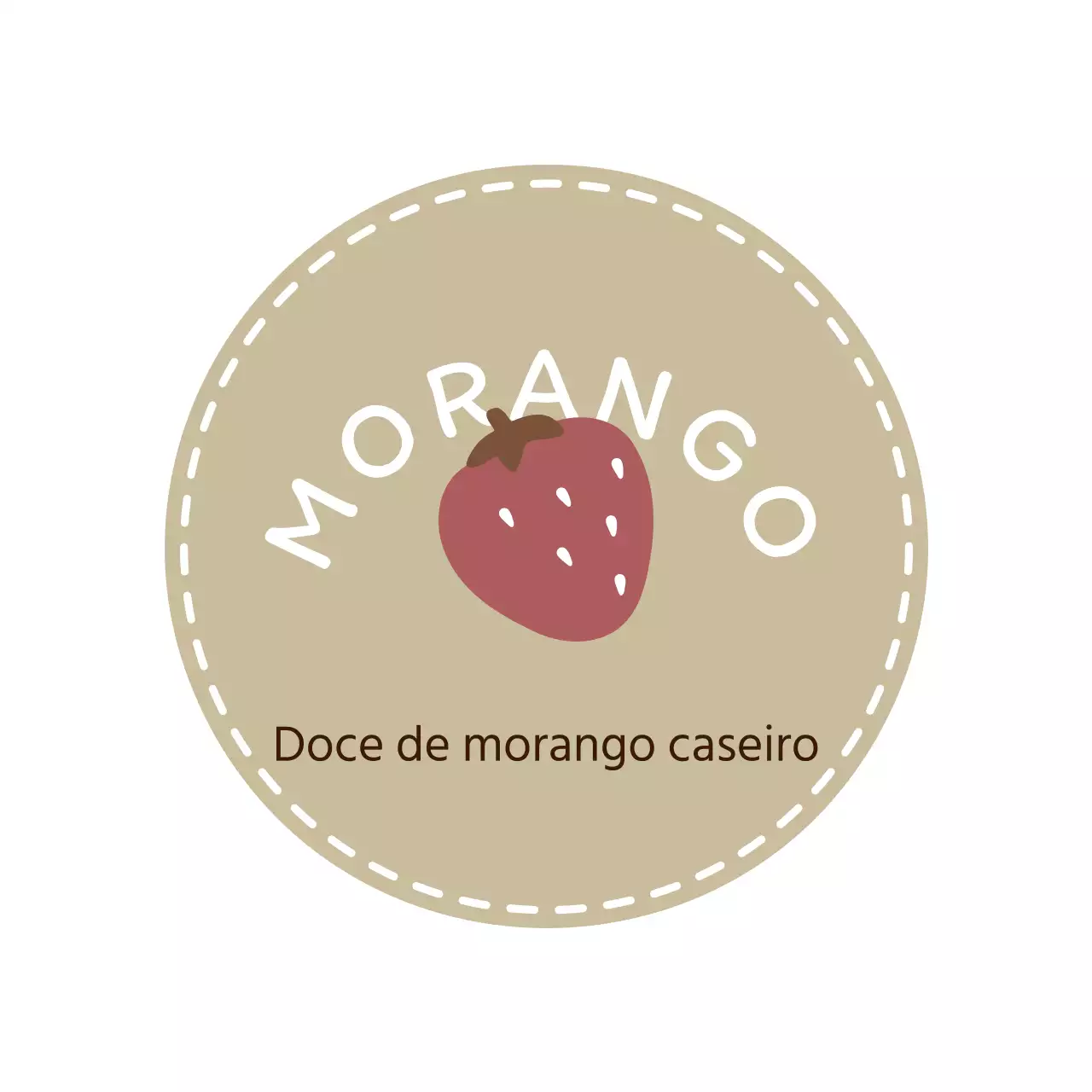 Uma marca de café bege e castanha com um estilo emocional