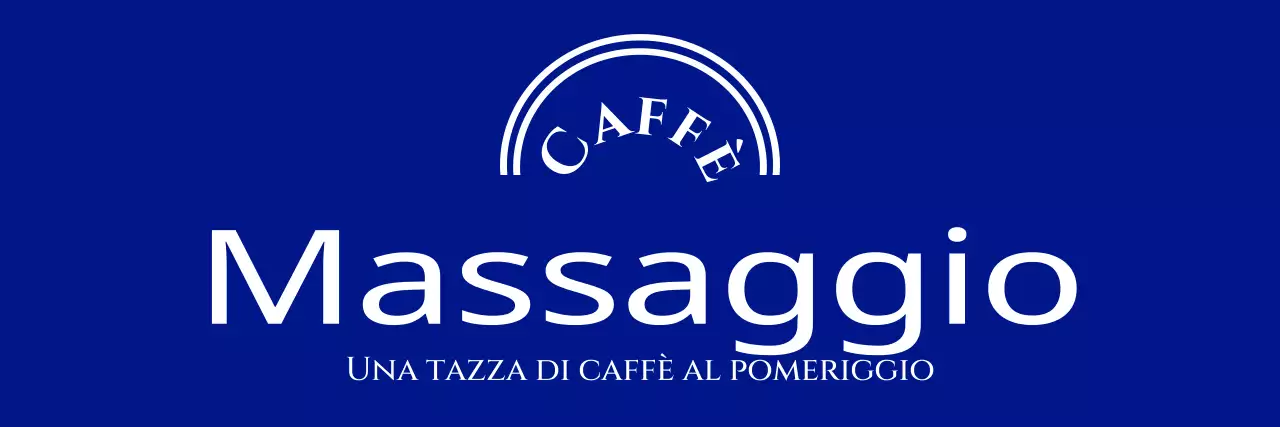 Grembiule a una linea con logo del caffè decorato da un arco di linee