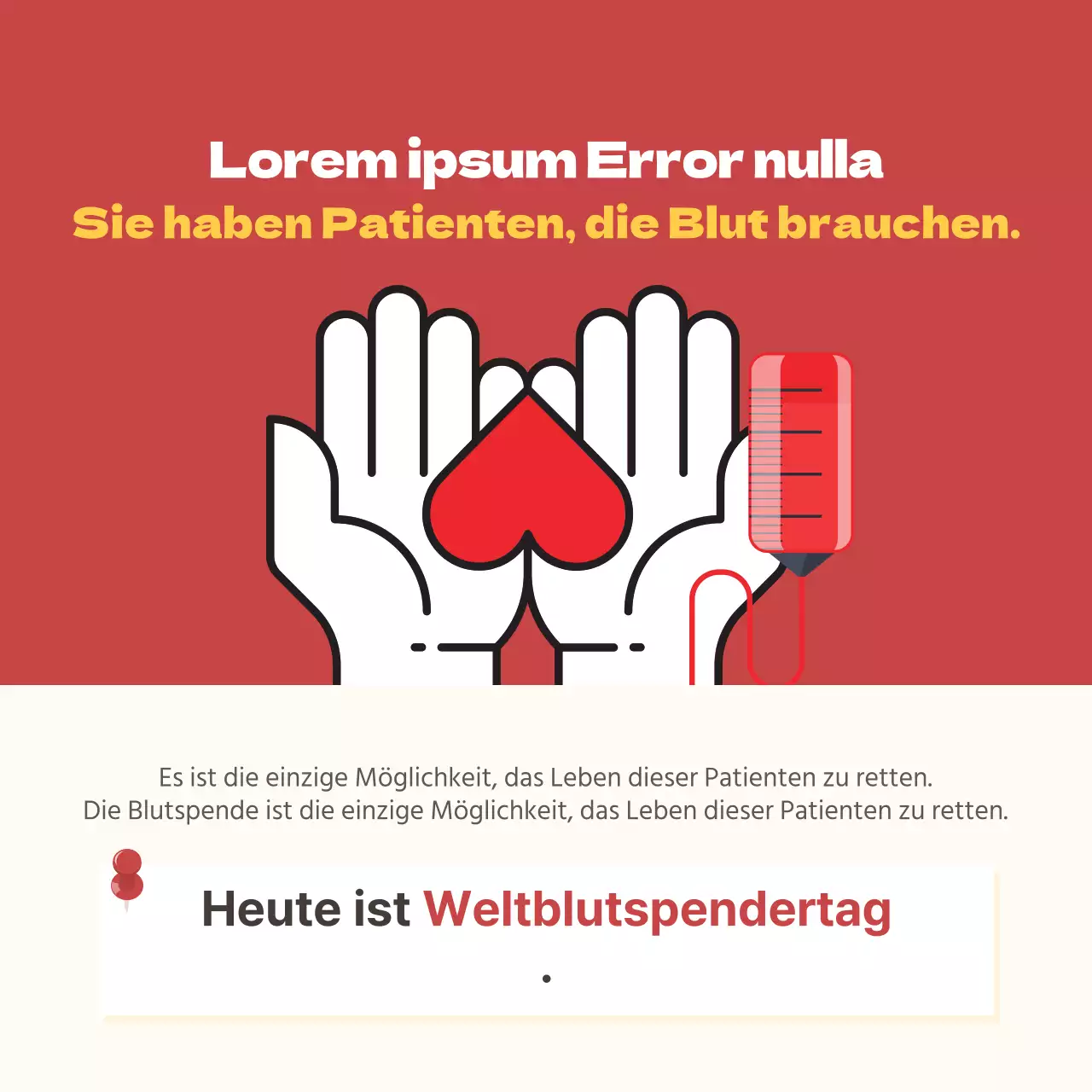 Dooclass Weltblutspendertag Karte News Design