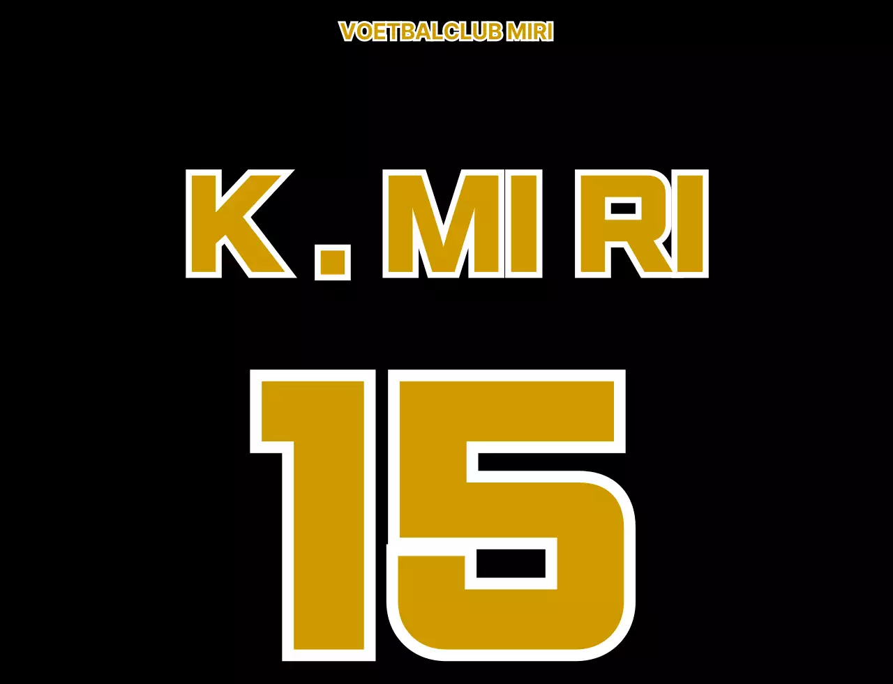 Lidmaatschap voetbalvest met zwart met gouden beer illustratie voetbalclublogo