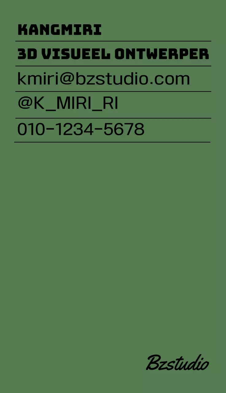 Strak ontwerp met tekst in rustige, stijlvolle kleuren