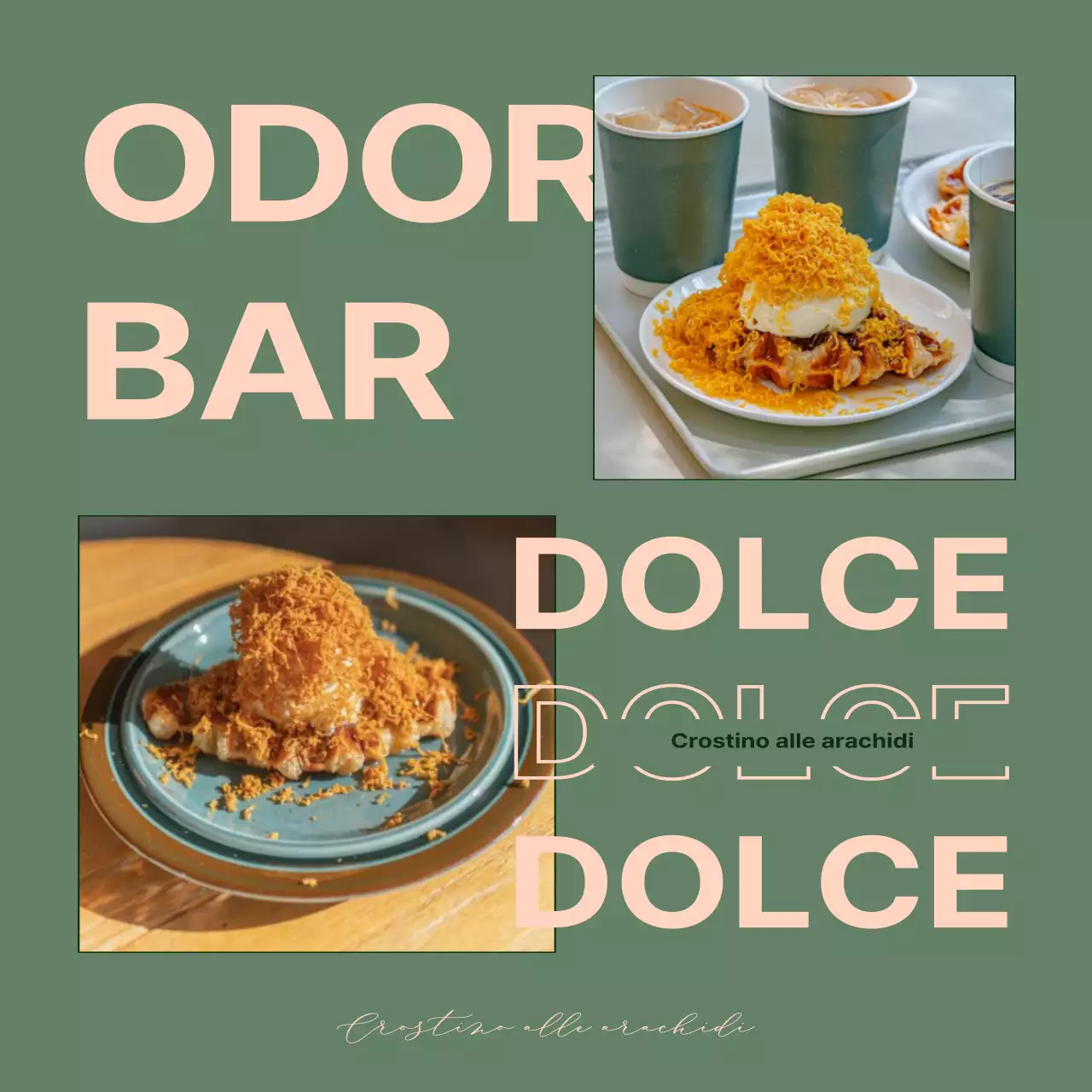 Promuovere menu con layout diversi in verde